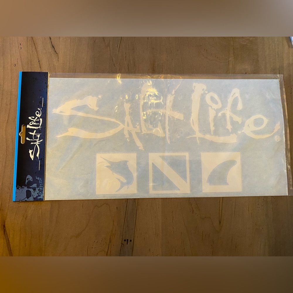 Salt Life 12” White Salt Life Waterman Decal